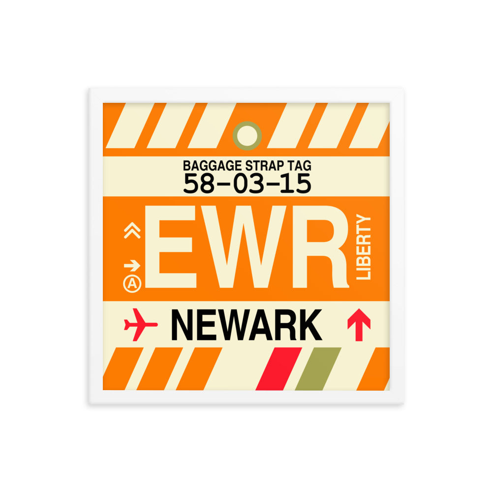 Travel-Themed Framed Print • EWR Newark • YHM Designs - Image 14
