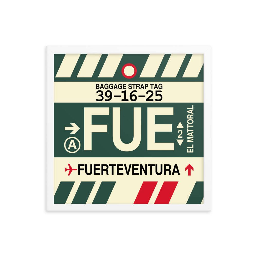 Travel-Themed Framed Print • FUE Fuerteventura Souvenir • YHM Designs - Image 14