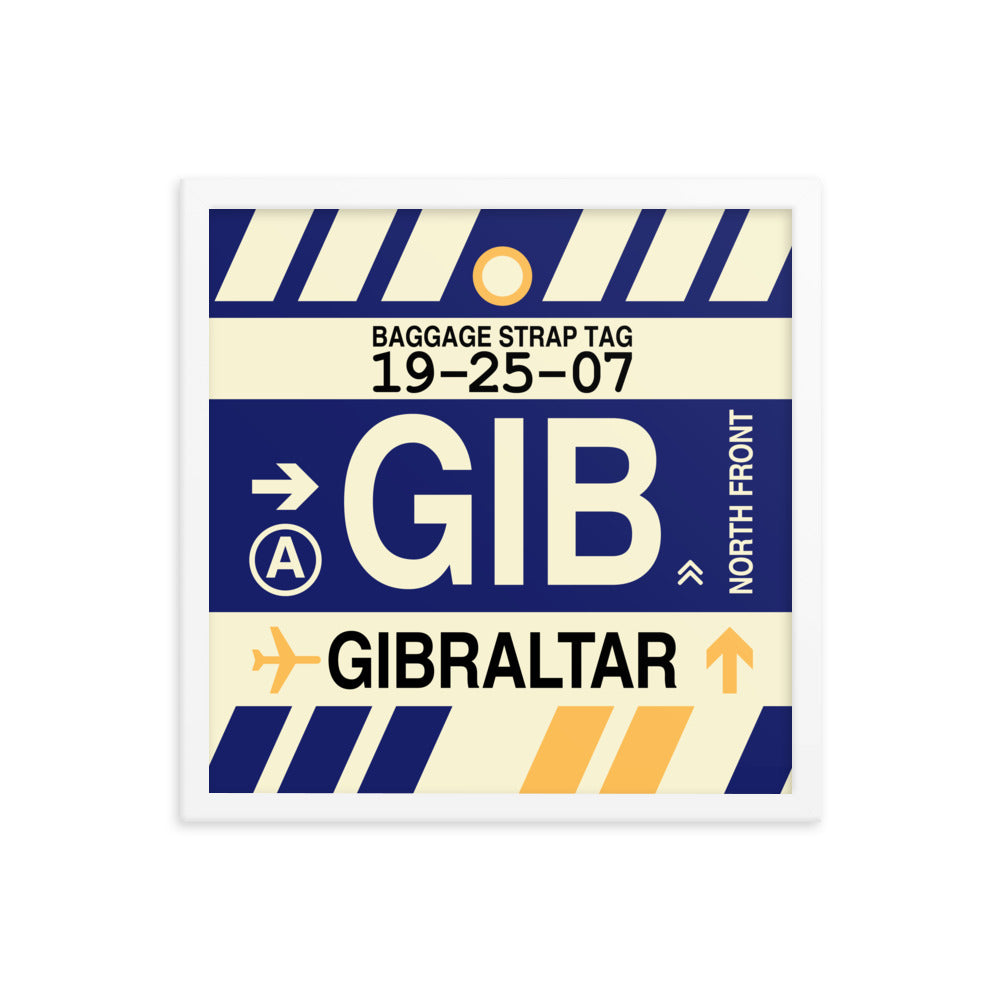 Travel-Themed Framed Print • GIB Gibraltar Souvenir • YHM Designs - Image 14