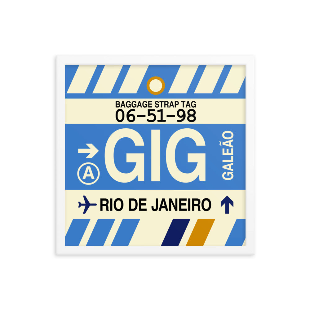 Travel-Themed Framed Print • GIG Rio de Janeiro Souvenir • YHM Designs - Image 14