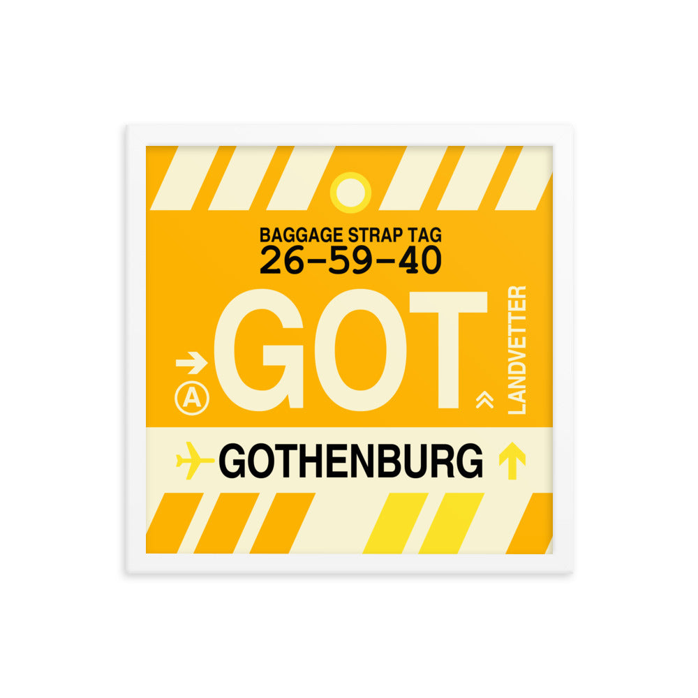 Travel-Themed Framed Print • GOT Gothenburg Souvenir • YHM Designs - Image 14