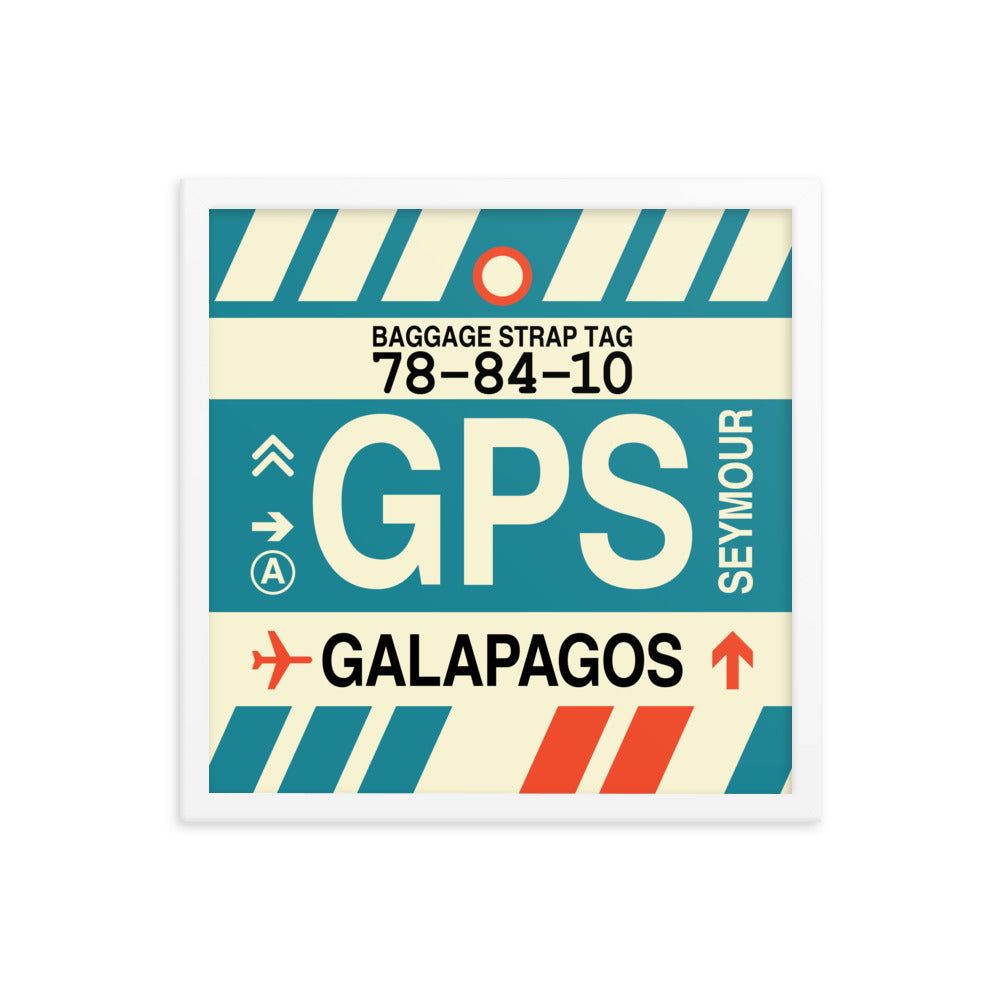 Travel-Themed Framed Print • GPS Galapagos Islands Souvenir • YHM Designs - Image 14