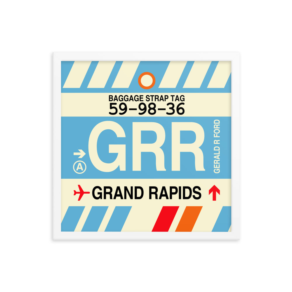 Travel-Themed Framed Print • GRR Grand Rapids Souvenir • YHM Designs - Image 14