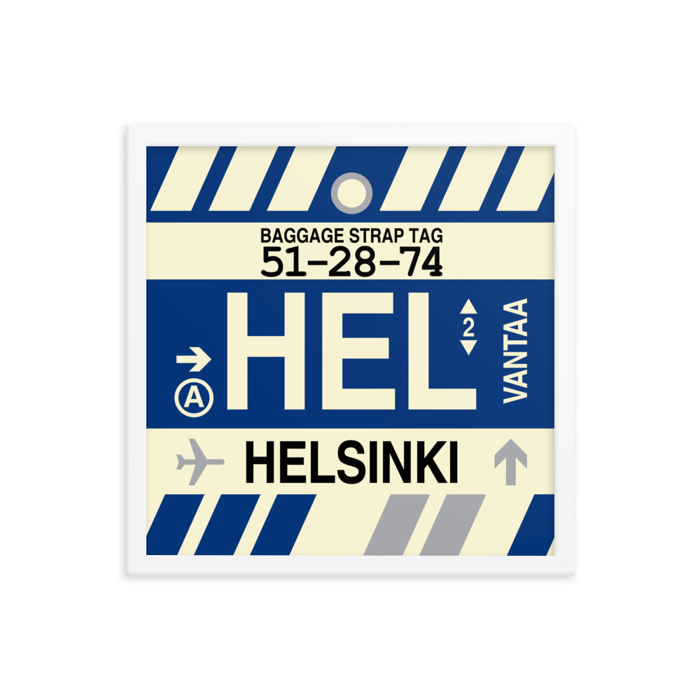 Travel-Themed Framed Print • HEL Helsinki Souvenir • YHM Designs - Image 14
