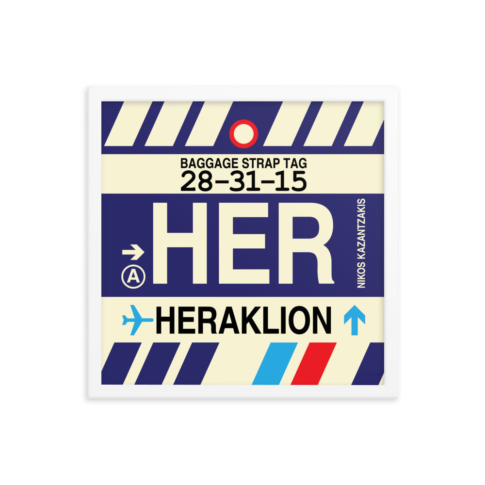Travel-Themed Framed Print • HER Heraklion Souvenir • YHM Designs - Image 14