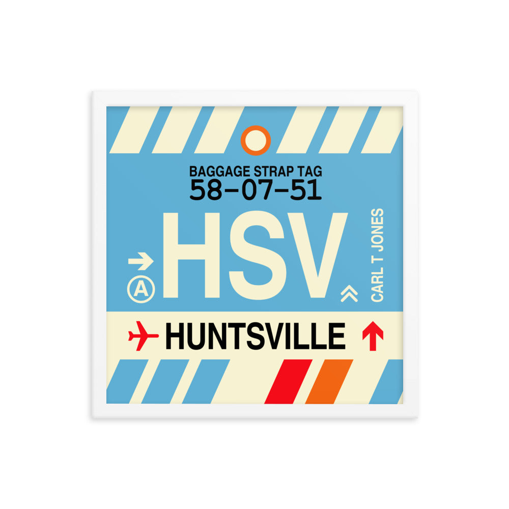 Travel-Themed Framed Print • HSV Huntsville Souvenir • YHM Designs - Image 14