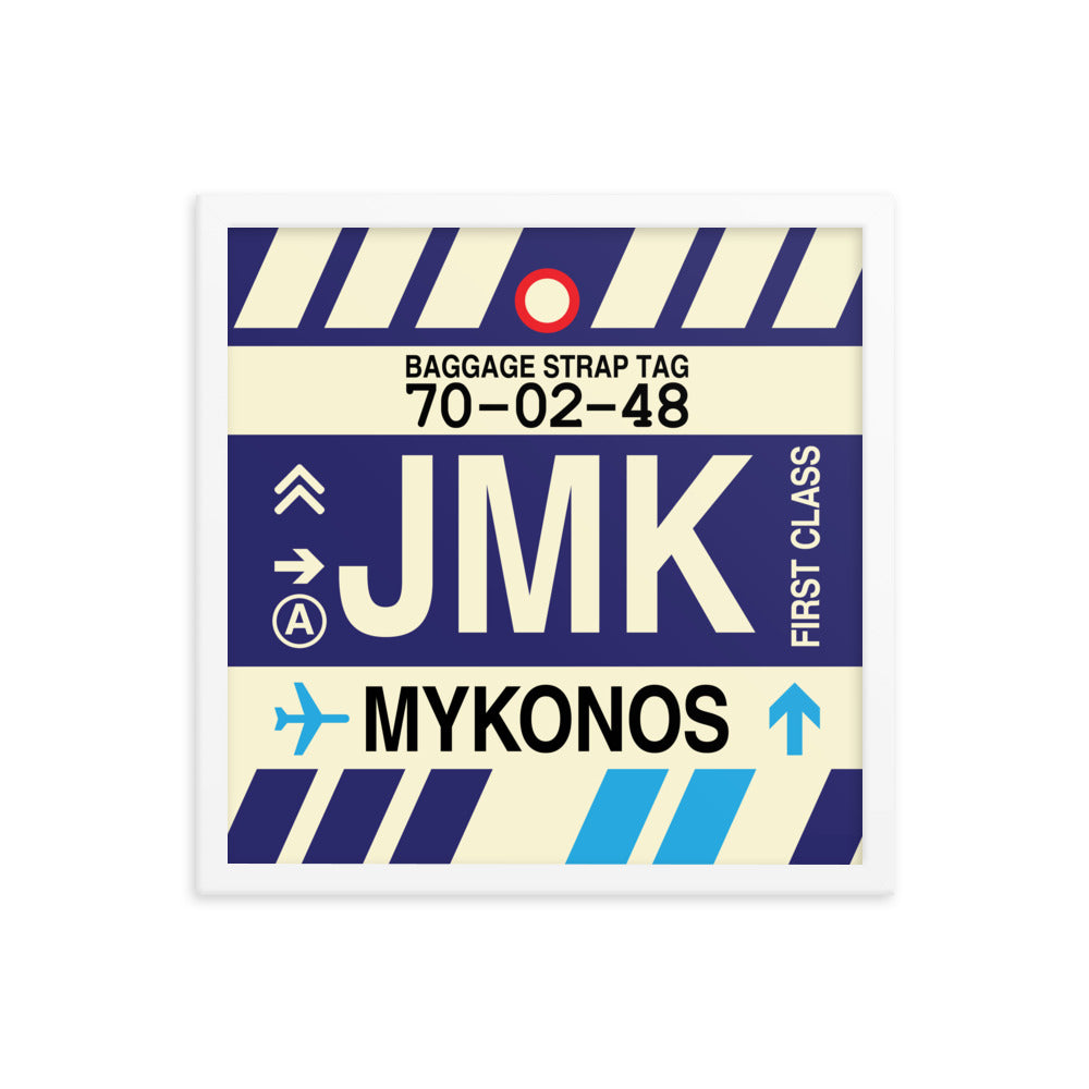 Travel-Themed Framed Print • JMK Mykonos Souvenir • YHM Designs - Image 14