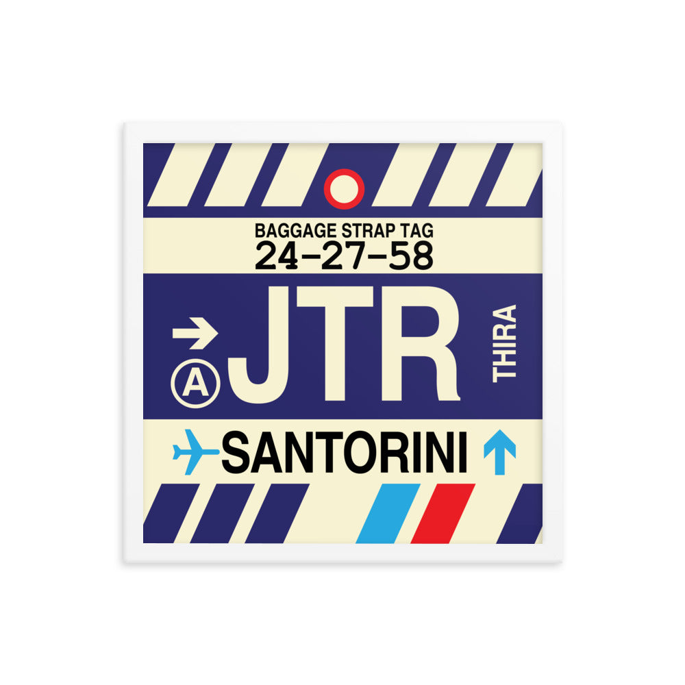 Travel-Themed Framed Print • JTR Santorini Souvenir • YHM Designs - Image 14