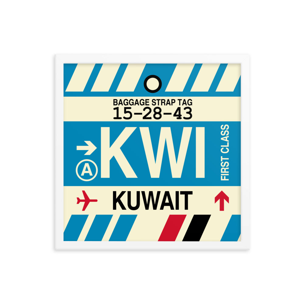 Travel-Themed Framed Print • KWI Kuwait City • YHM Designs - Image 14