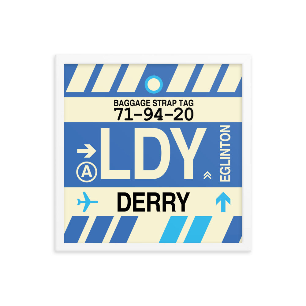 Travel-Themed Framed Print • LDY Derry Souvenir • YHM Designs - Image 14