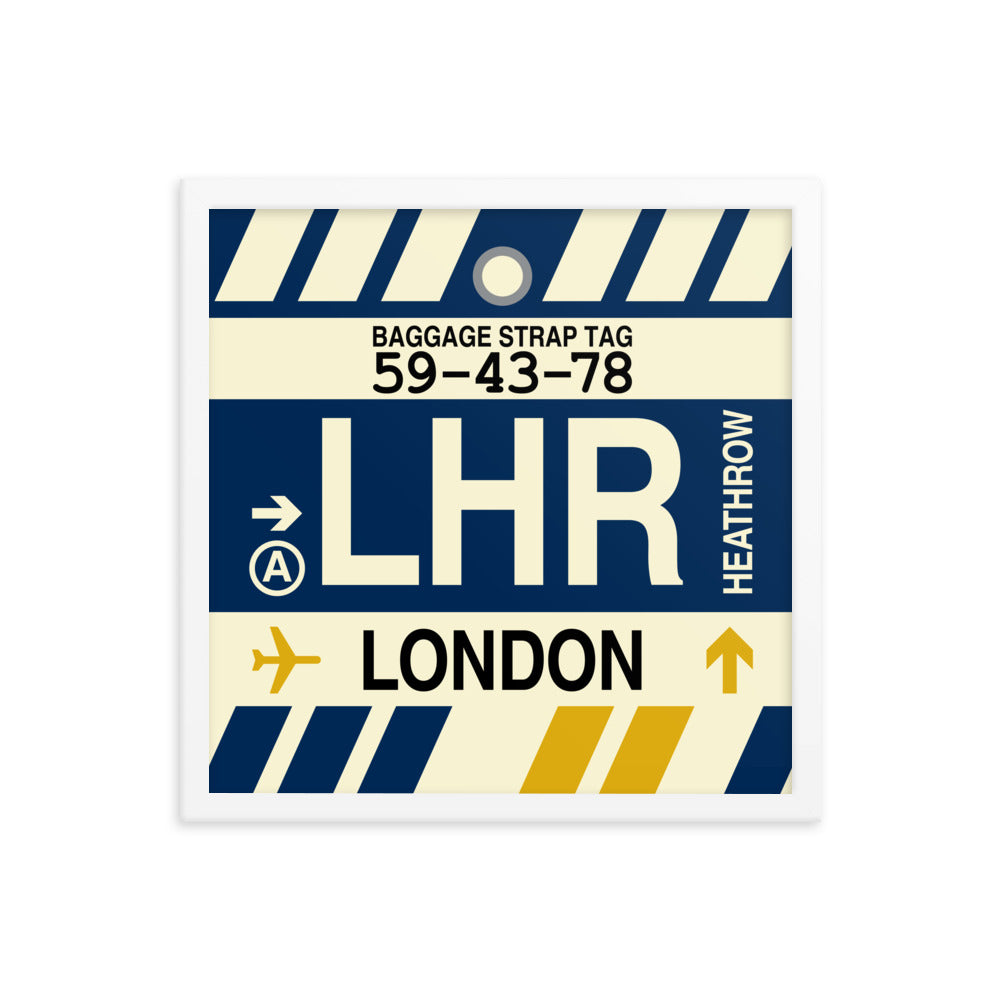 Travel-Themed Framed Print • LHR London • YHM Designs - Image 14