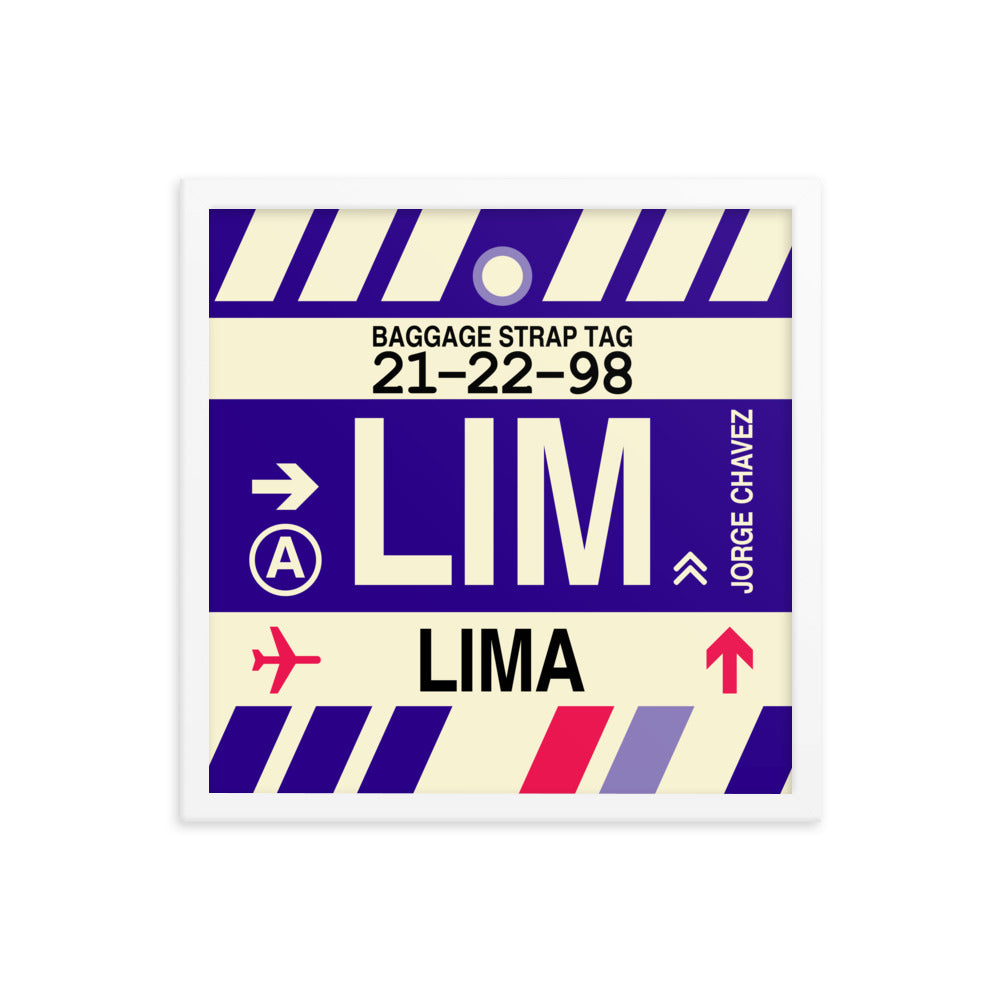 Travel-Themed Framed Print • LIM Lima Souvenir • YHM Designs - Image 14