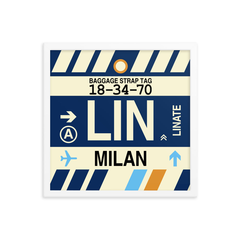 Travel-Themed Framed Print • LIN Milan Souvenir • YHM Designs - Image 14