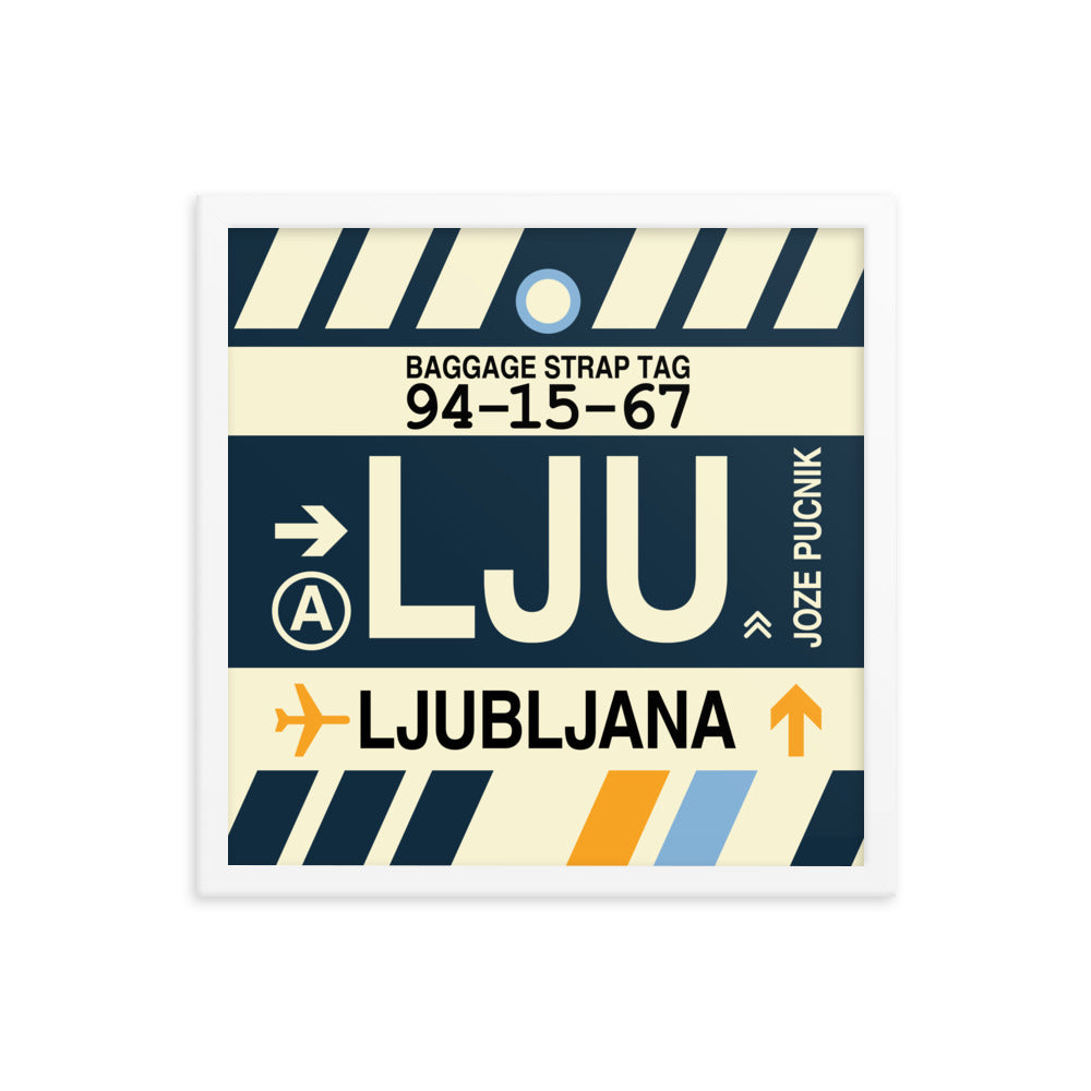 Travel-Themed Framed Print • LJU Ljubljana Souvenir • YHM Designs - Image 14