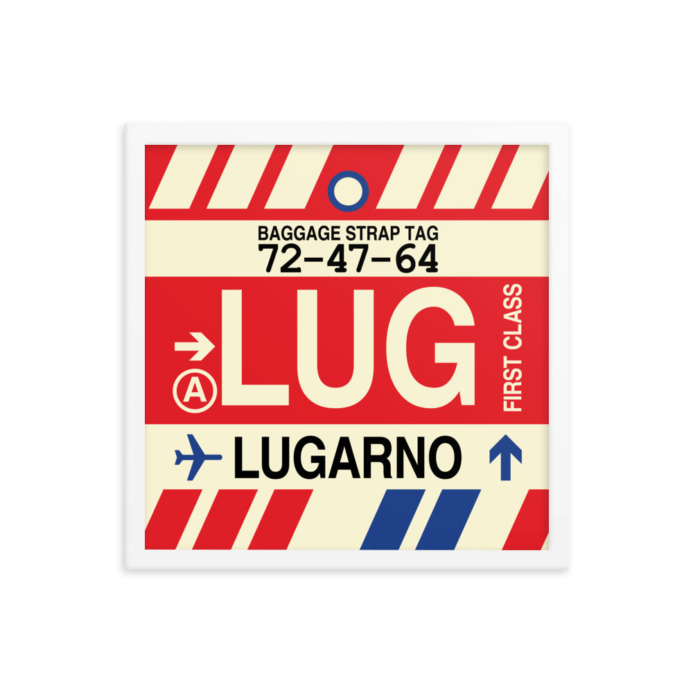 Travel-Themed Framed Print • LUG Lugarno Souvenir • YHM Designs - Image 14
