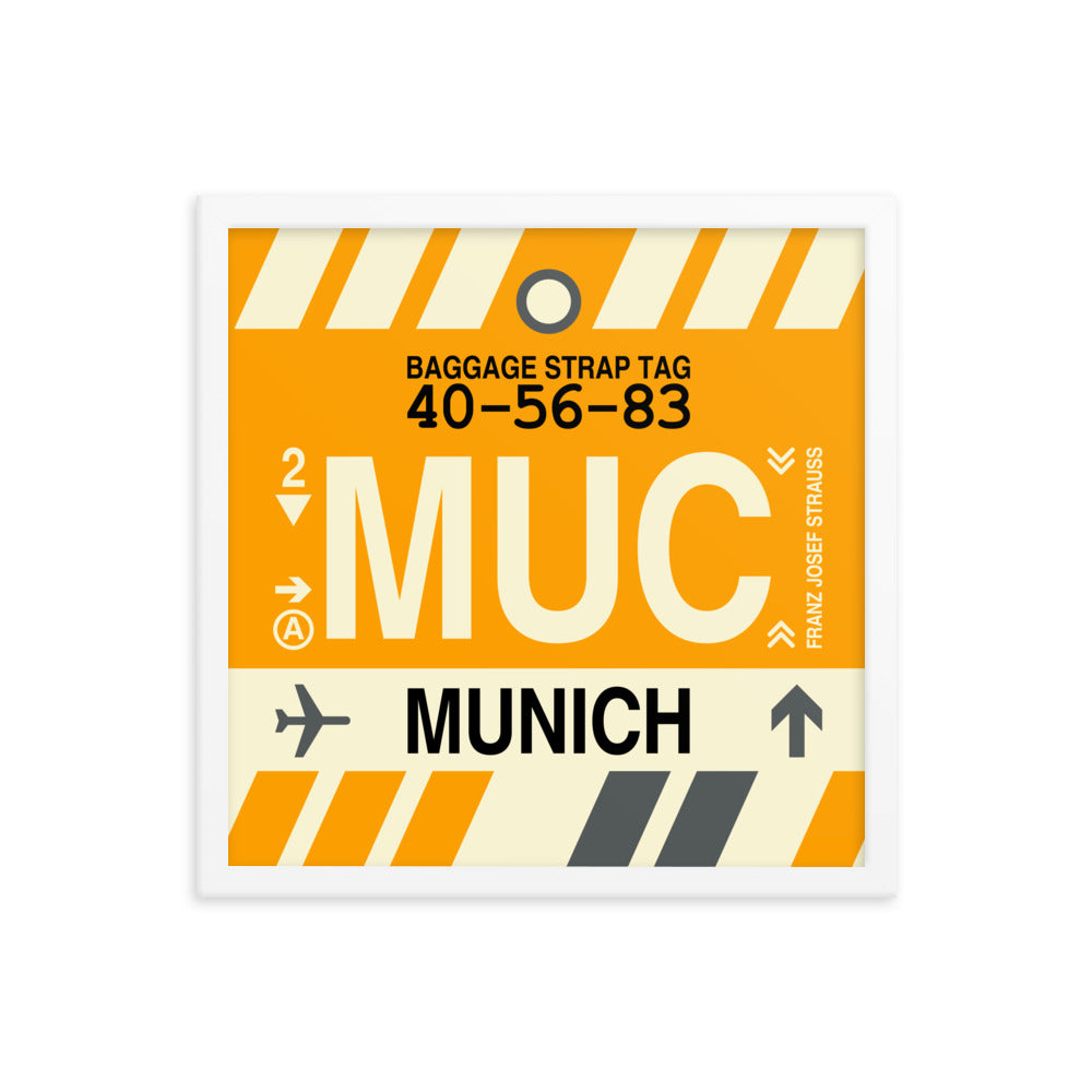 Travel-Themed Framed Print • MUC Munich • YHM Designs - Image 14