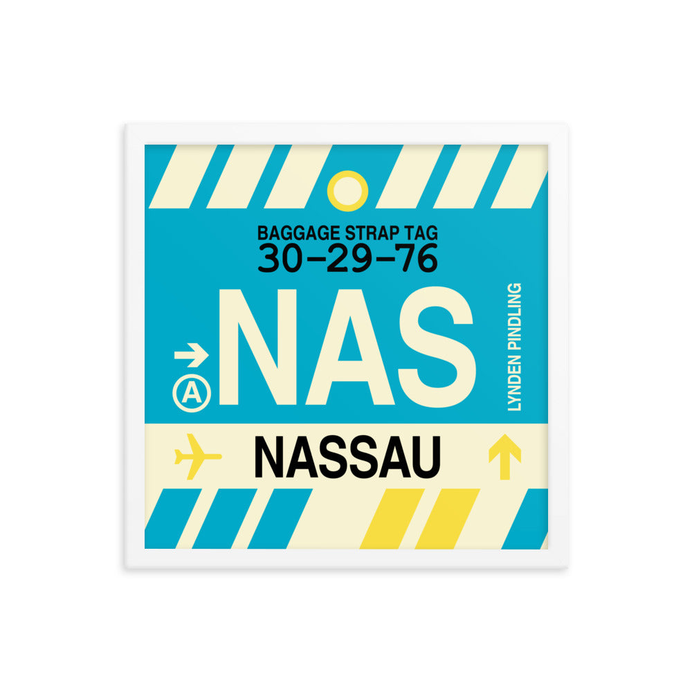 Travel-Themed Framed Print • NAS Nassau Souvenir • YHM Designs - Image 14