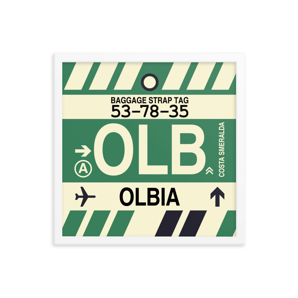 Travel-Themed Framed Print • OLB Olbia Souvenir • YHM Designs - Image 14