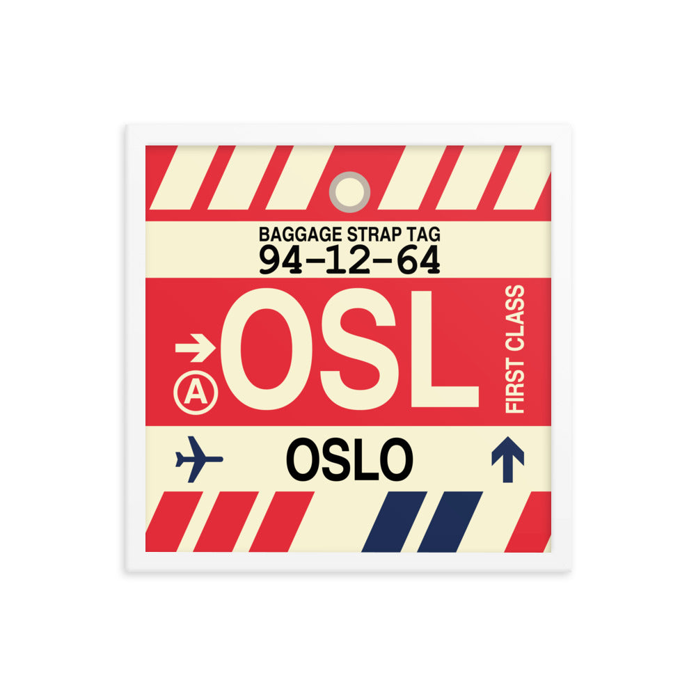 Travel-Themed Framed Print • OSL Oslo Souvenir • YHM Designs - Image 14