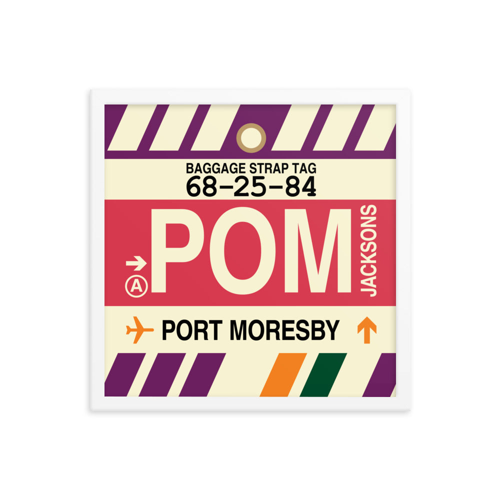 Travel-Themed Framed Print • POM Port Moresby Souvenir • YHM Designs - Image 14