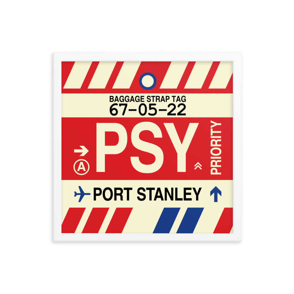 Travel-Themed Framed Print • PSY Port Stanley Souvenir • YHM Designs - Image 14