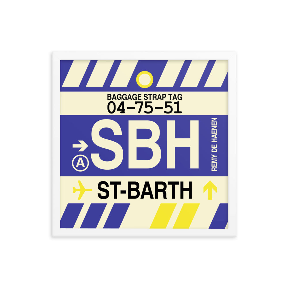 Travel-Themed Framed Print • SBH Saint Barthélemy Souvenir • YHM Designs - Image 14