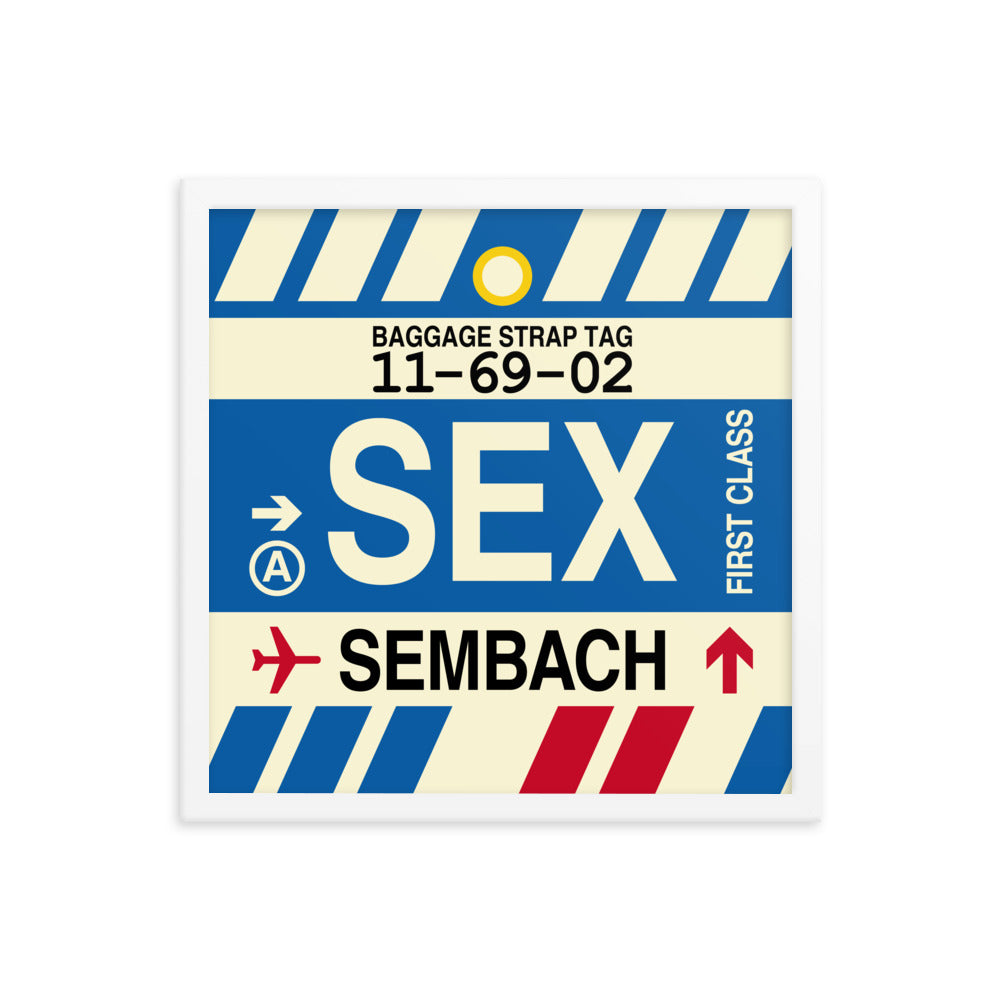Travel-Themed Framed Print • SEX Sembach Souvenir • YHM Designs - Image 14