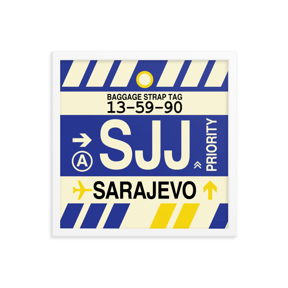 Travel-Themed Framed Print • SJJ Sarajevo Souvenir • YHM Designs - Image 14