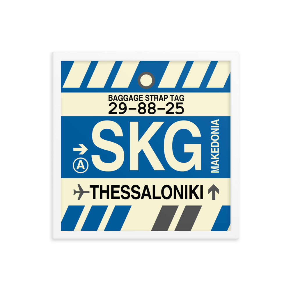 Travel-Themed Framed Print • SKG Thessaloniki Souvenir • YHM Designs - Image 14