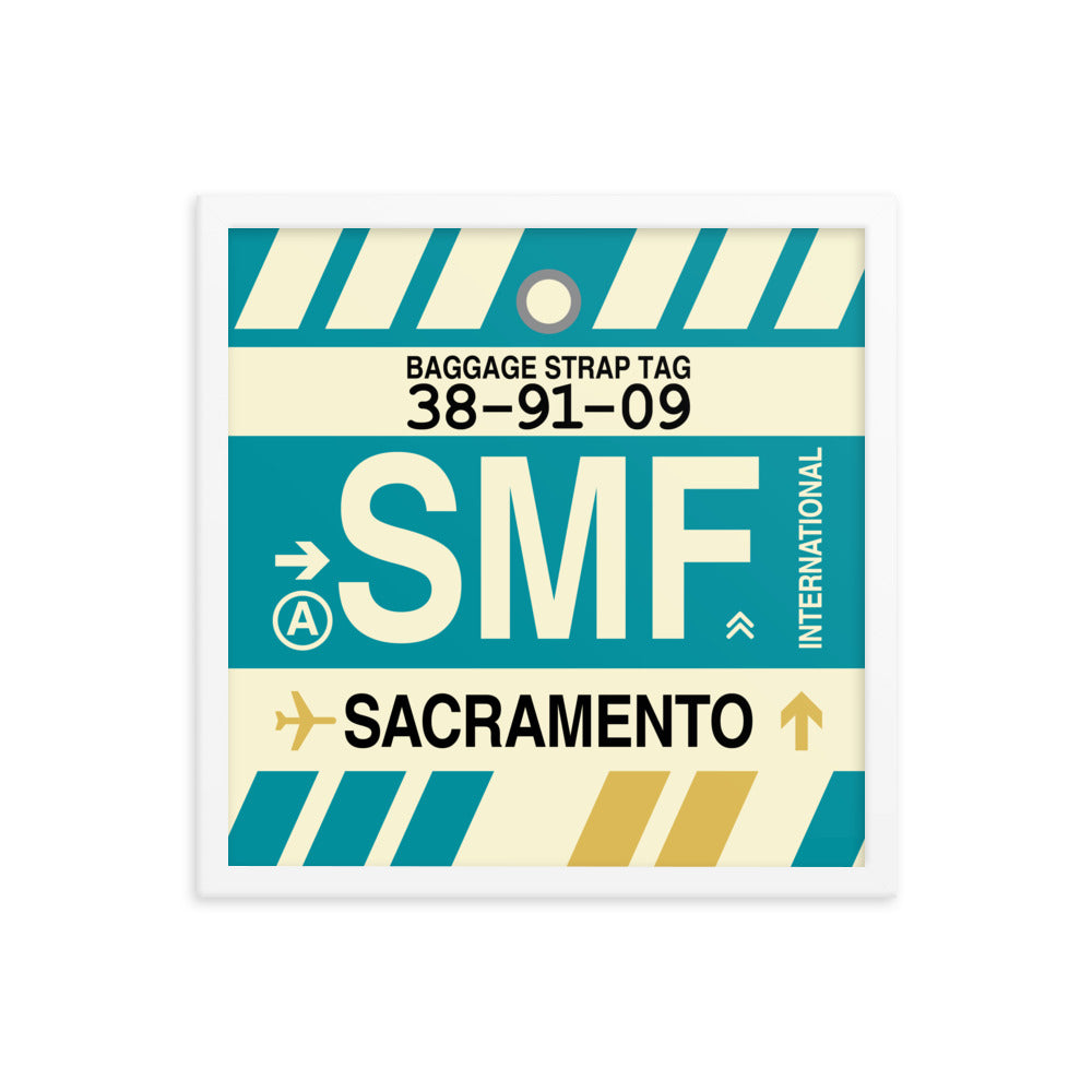 Travel-Themed Framed Print • SMF Sacramento Souvenir • YHM Designs - Image 14