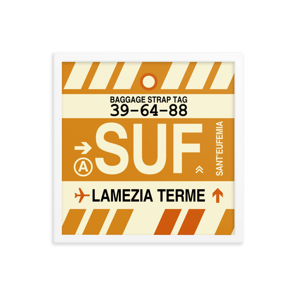 Travel-Themed Framed Print • SUF Lamezia Terme • YHM Designs - Image 14