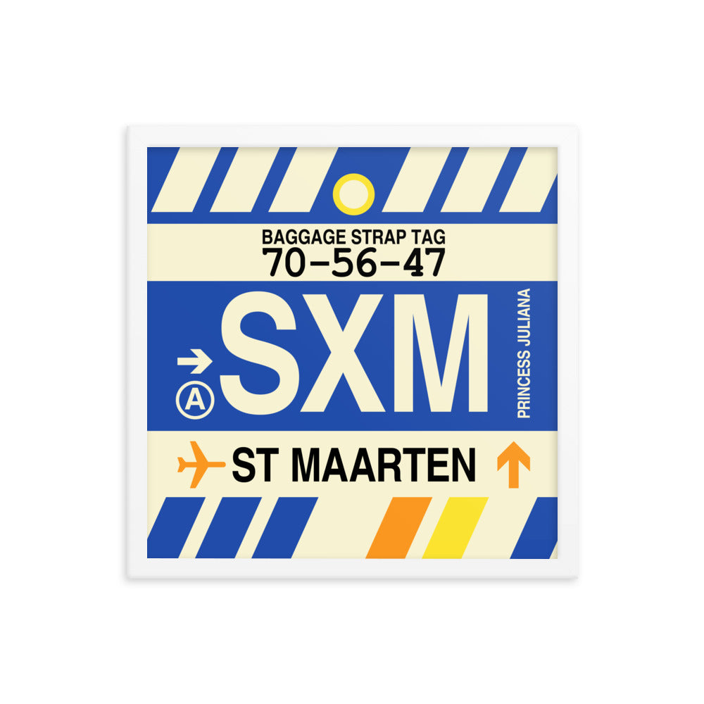 Travel-Themed Framed Print • SXM Sint Maarten Souvenir • YHM Designs - Image 14