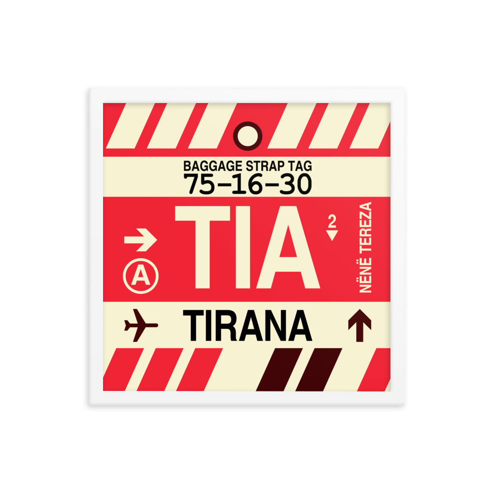 Travel-Themed Framed Print • TIA Tirana Souvenir • YHM Designs - Image 14