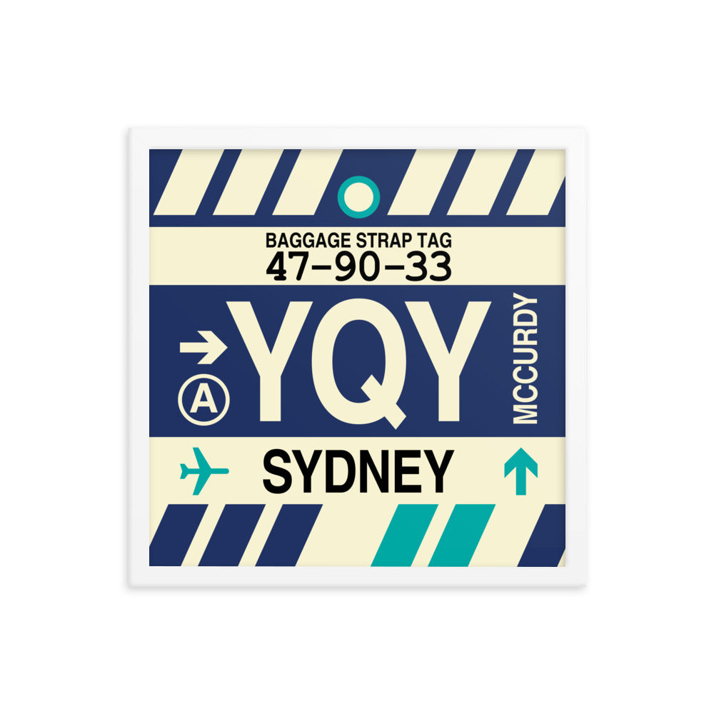 Travel-Themed Framed Print • YQY Sydney • YHM Designs - Image 14