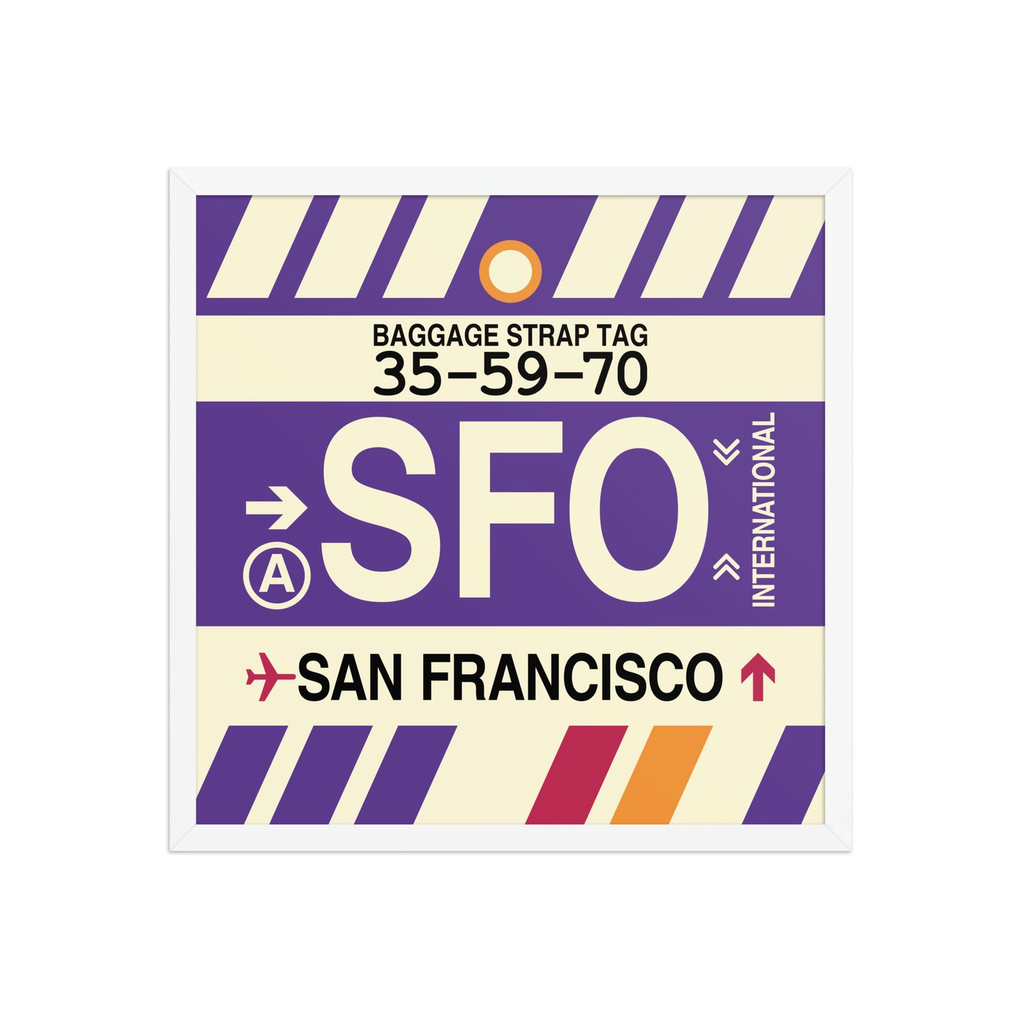 Travel-Themed Framed Print • SFO San Francisco • YHM Designs - Image 15