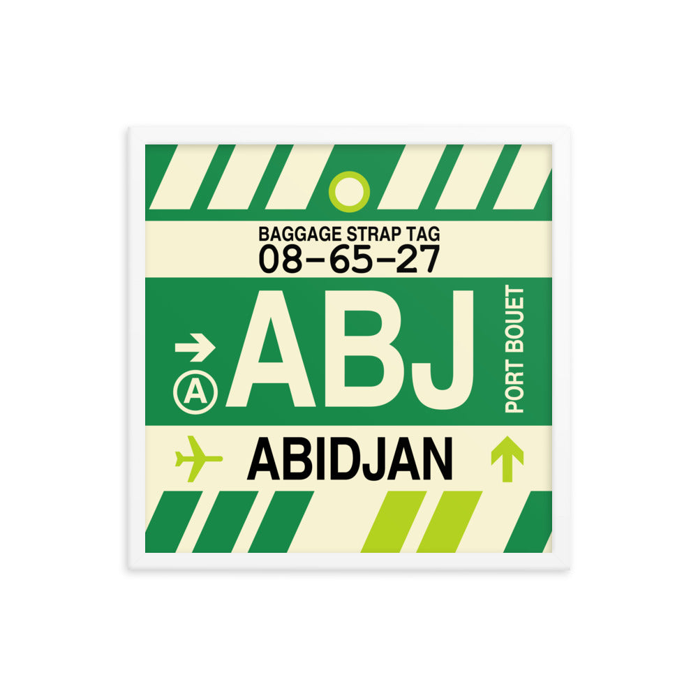 Travel-Themed Framed Print • ABJ Abidjan • YHM Designs - Image 15