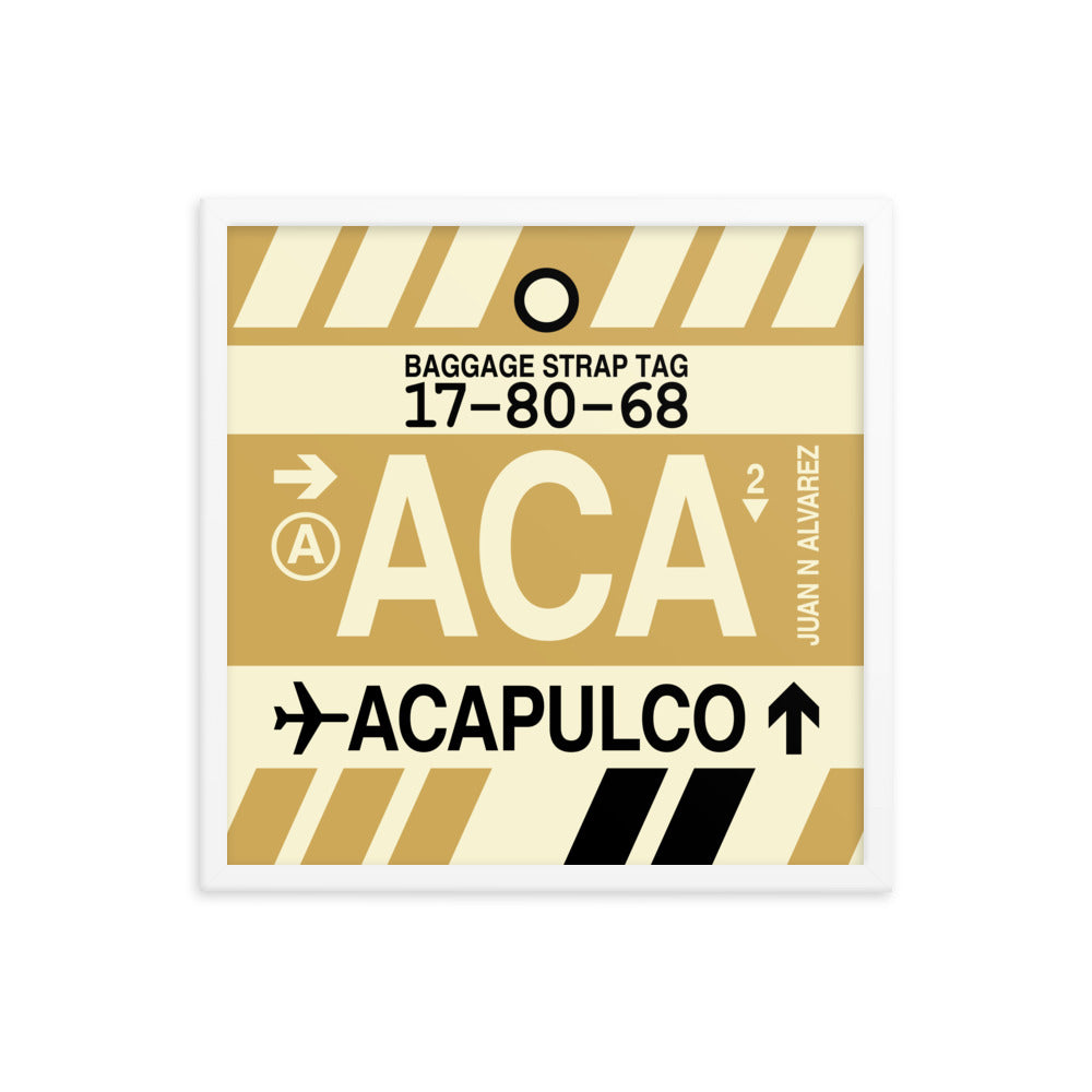 Travel-Themed Framed Print • ACA Acapulco Souvenir • YHM Designs - Image 15
