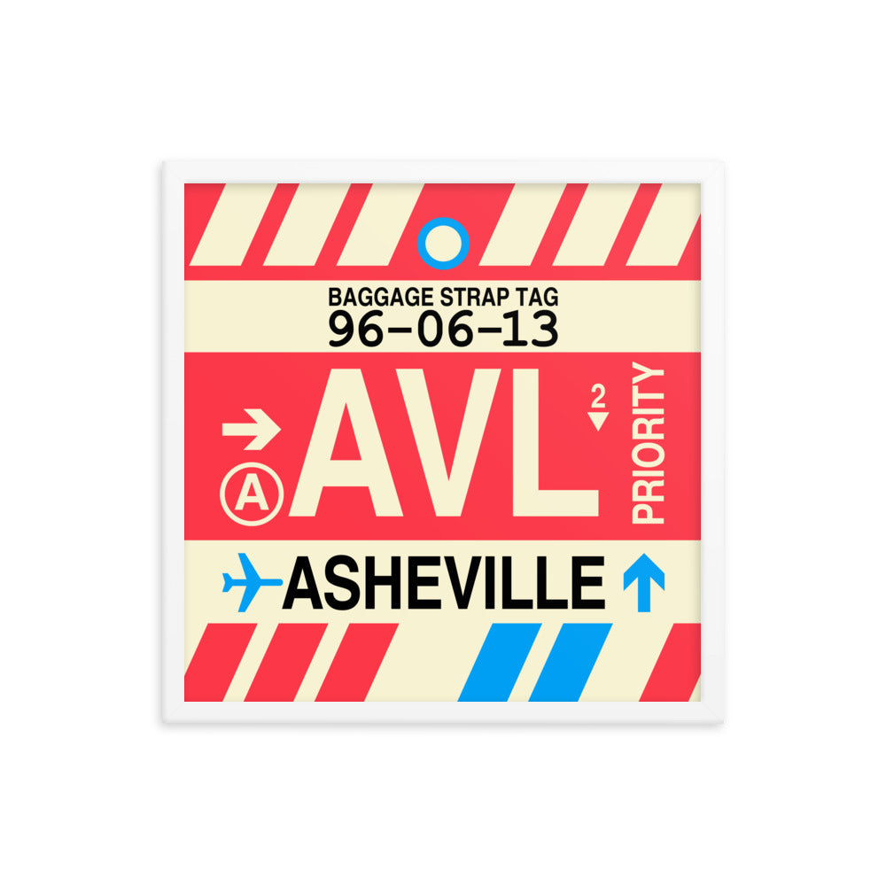 Travel-Themed Framed Print • AVL Asheville • YHM Designs - Image 15