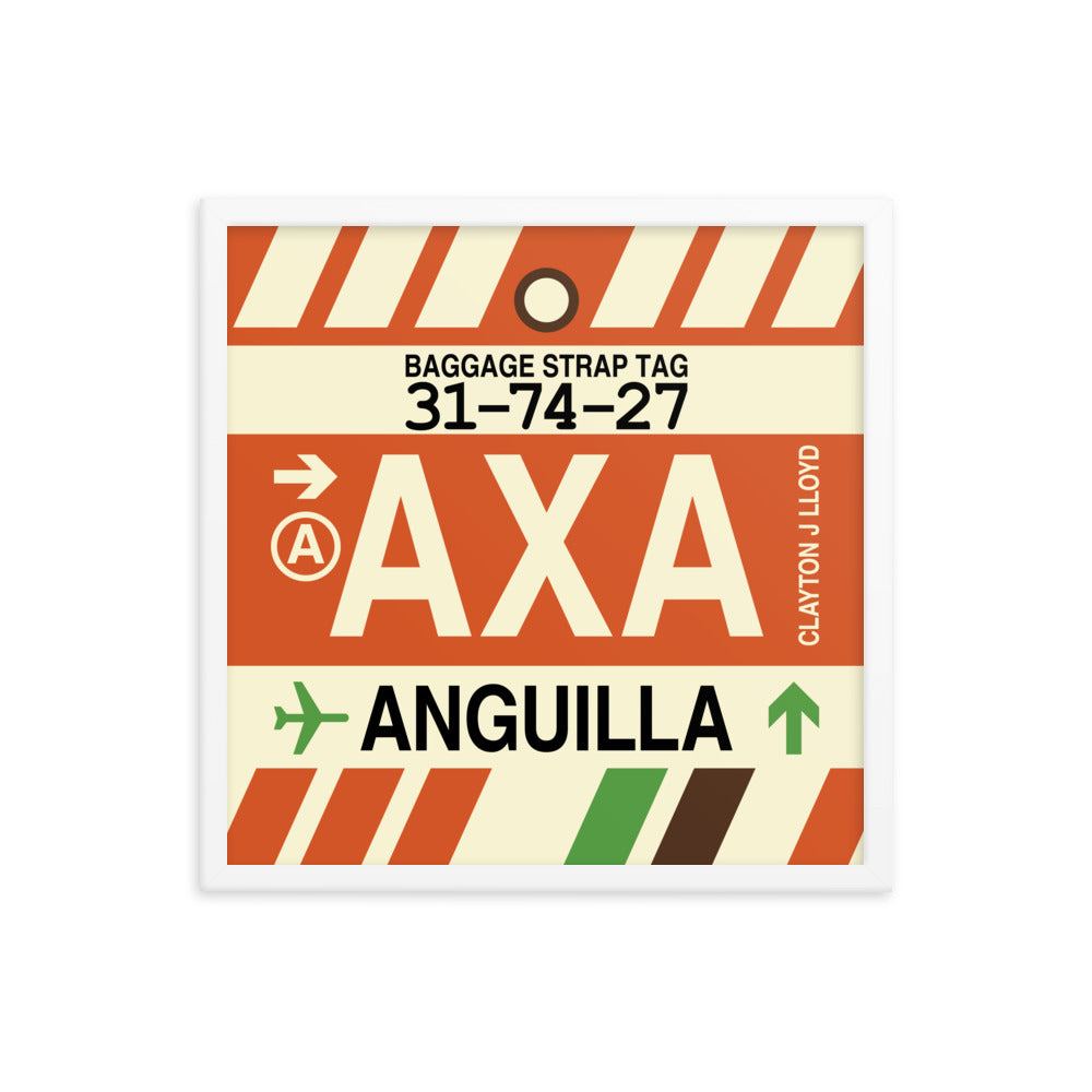 Travel-Themed Framed Print • AXA Anguilla Souvenir • YHM Designs - Image 15