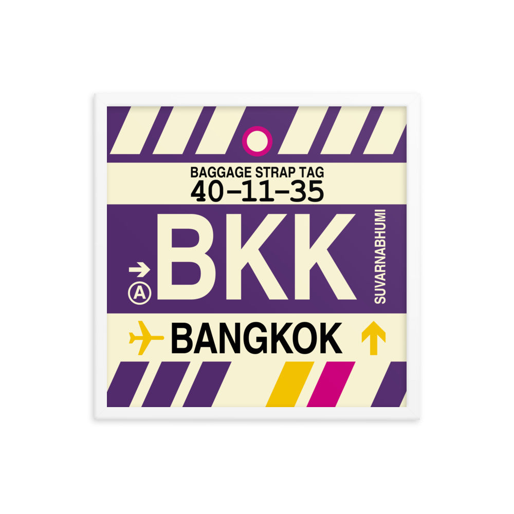 Travel-Themed Framed Print • BKK Bangkok Souvenir • YHM Designs - Image 15