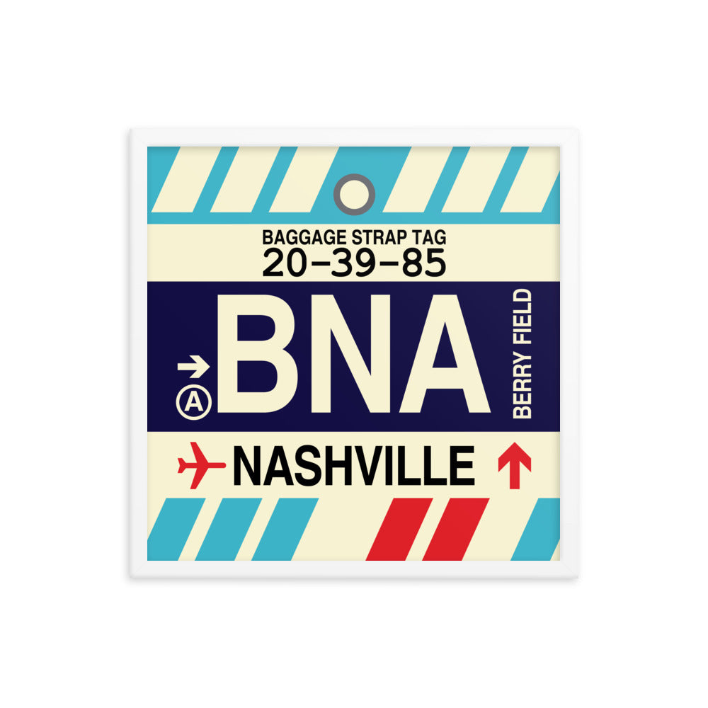 Travel-Themed Framed Print • BNA Nashville Souvenir • YHM Designs - Image 15