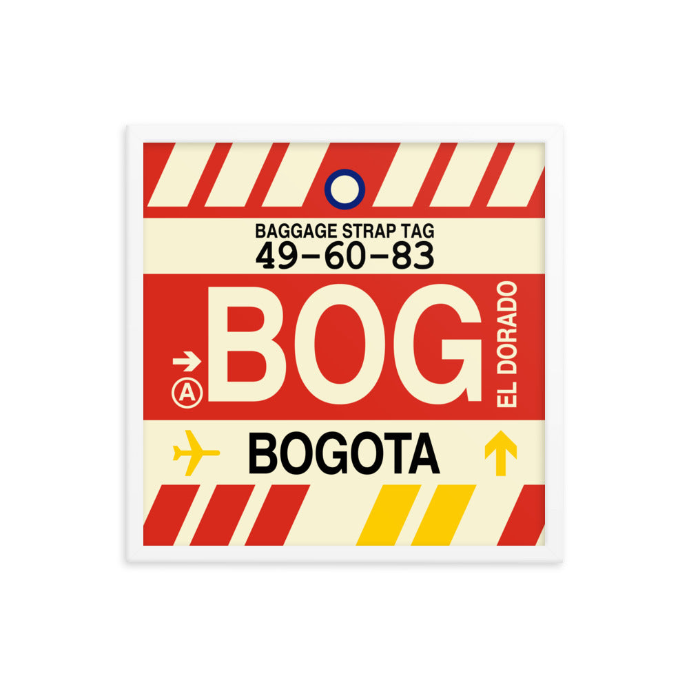 Travel-Themed Framed Print • BOG Bogota • YHM Designs - Image 15