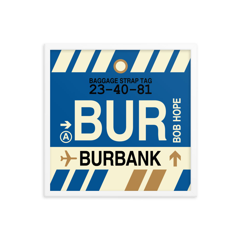 Travel-Themed Framed Print • BUR Burbank Souvenir • YHM Designs - Image 15