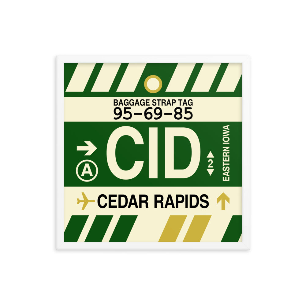 Travel-Themed Framed Print • CID Cedar Rapids Souvenir • YHM Designs - Image 15