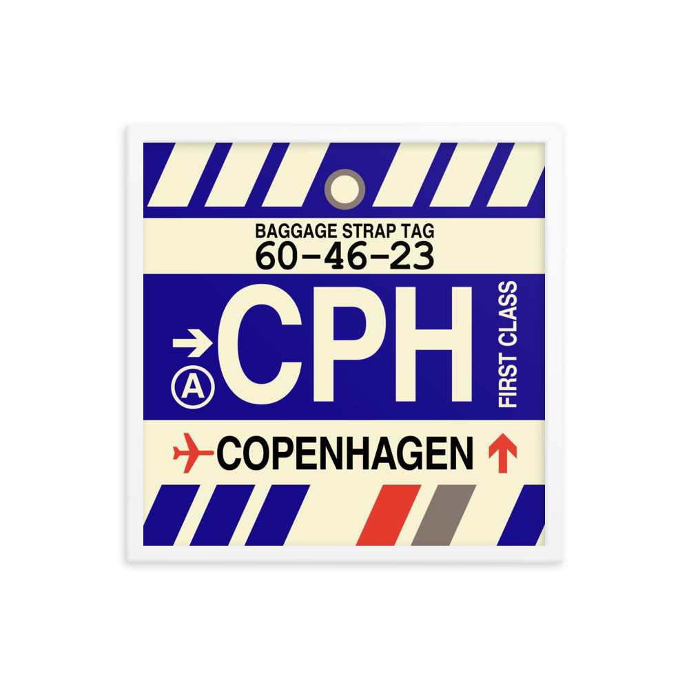 Travel-Themed Framed Print • CPH Copenhagen Souvenir • YHM Designs - Image 15