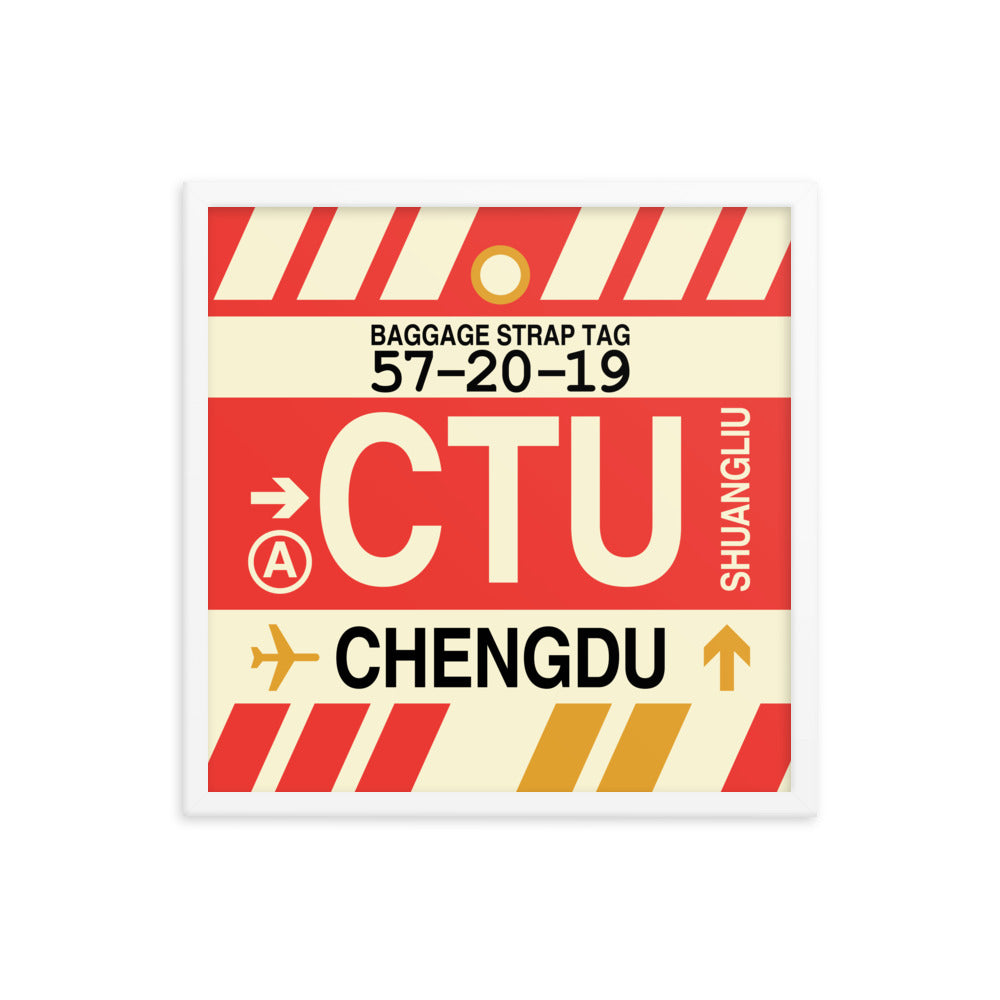 Travel-Themed Framed Print • CTU Chengdu Souvenir • YHM Designs - Image 15