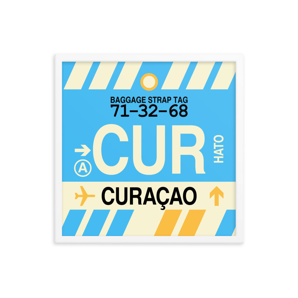 Travel-Themed Framed Print • CUR Curaçao Souvenir • YHM Designs - Image 15
