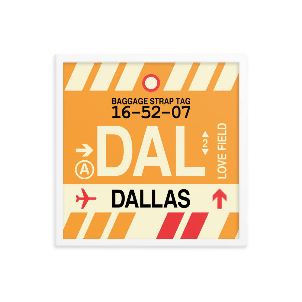 Travel-Themed Framed Print • DAL Dallas • YHM Designs - Image 15