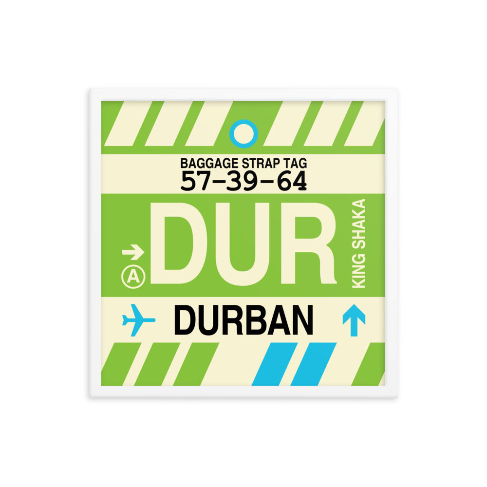 Travel-Themed Framed Print • DUR Durban • YHM Designs - Image 15