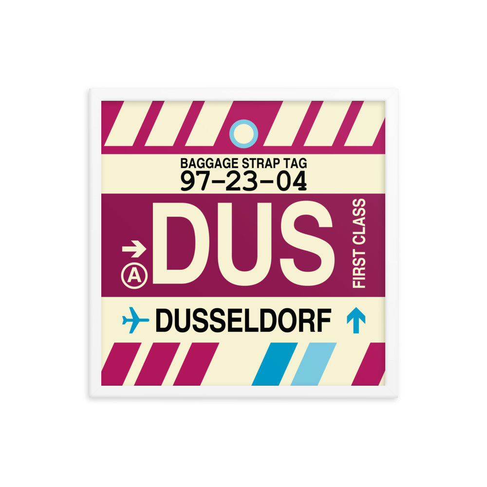 Travel-Themed Framed Print • DUS Dusseldorf Souvenir • YHM Designs - Image 15